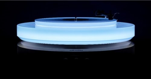 Audio Technica's Hotaru turntable looks like a glowing UFO