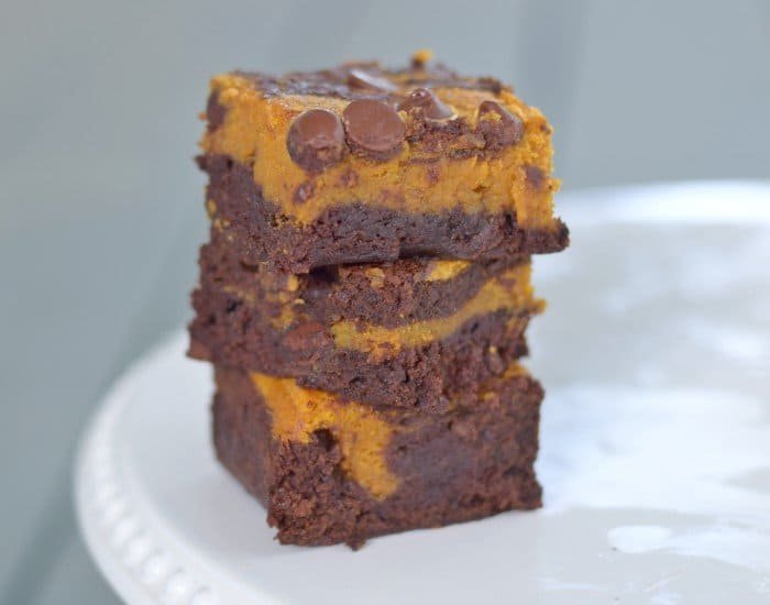 Pumpkin Swirl Brownies Recipe (with no cream cheese)