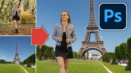 How to Photoshop a Person into a Photo (Beginners Tutorial)