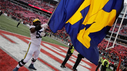 Michigan Plants Flag At Midfield After Planting Ohio State | Flipboard