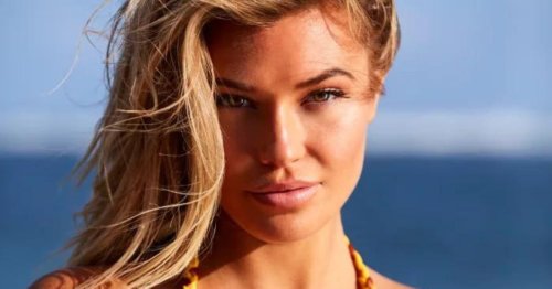 Samantha Hoopes Nailed Her Poses in These Itty-Bitty Yellow Bikinis