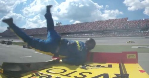 NASCAR Truck Driver Slamming Into Crew Member From Every Possible Angle Was Mesmerizing TV