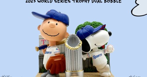 Charlie Brown, Snoopy Bobblehead Released for World Series Champion Texas Rangers
