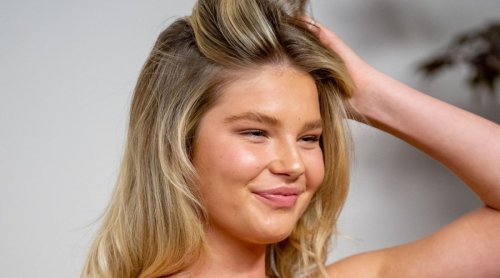 2023 SI Swimsuit Rookie Ellie Thumann Channels Pamela Anderson in Red Swimsuit