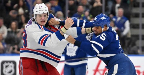 Maple Leafs’ Ryan Reaves Has Major Praise for Rangers’ Matt Rempe After Heavyweight Bout