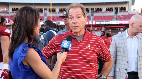 Nick Saban Criticized After Postgame Interview With Jenny Dell Flipboard