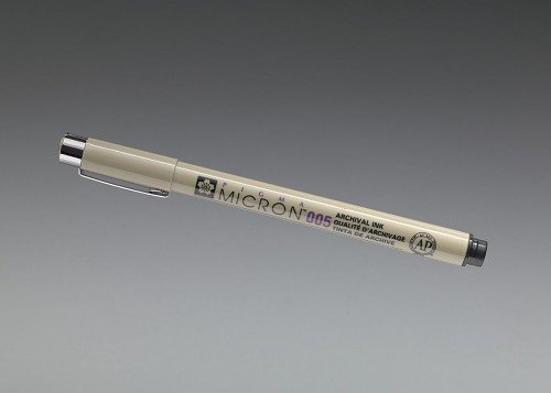Micron pen used by architect Michael Marshall