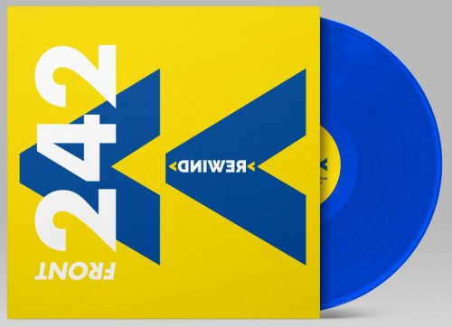 Front 242 announces ‘Rewind’ (Solid Blue) vinyl + Bandcamp exclusive download with 2 bonus tracks
