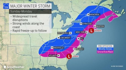 Staten Island winter storm on the way? Forecaster details potential timing of system Sunday-Monday