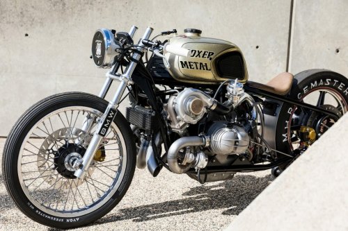 Motorcycle Madness: The Twin-Turbo Boxer Metal BMW R100