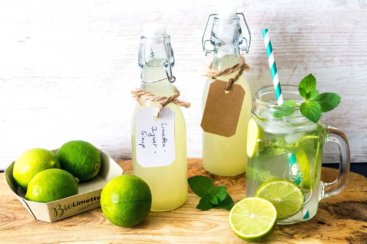 Erfrischende Limetten Ingwer Limonade selber machen