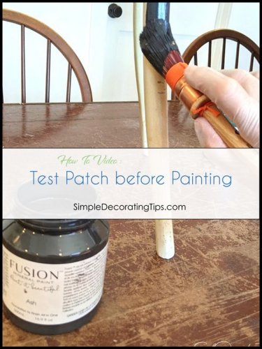 Painting Test Patch - SIMPLE DECORATING TIPS