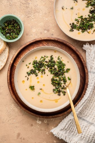Creamy White Bean Soup with Sage Gremolata