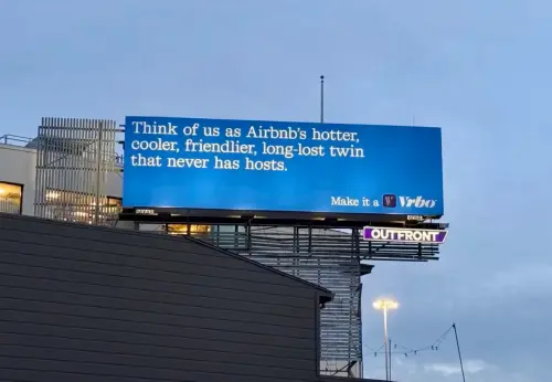 Airbnb Calls Vrbo Billboards 'Confused' and 'Desperate'