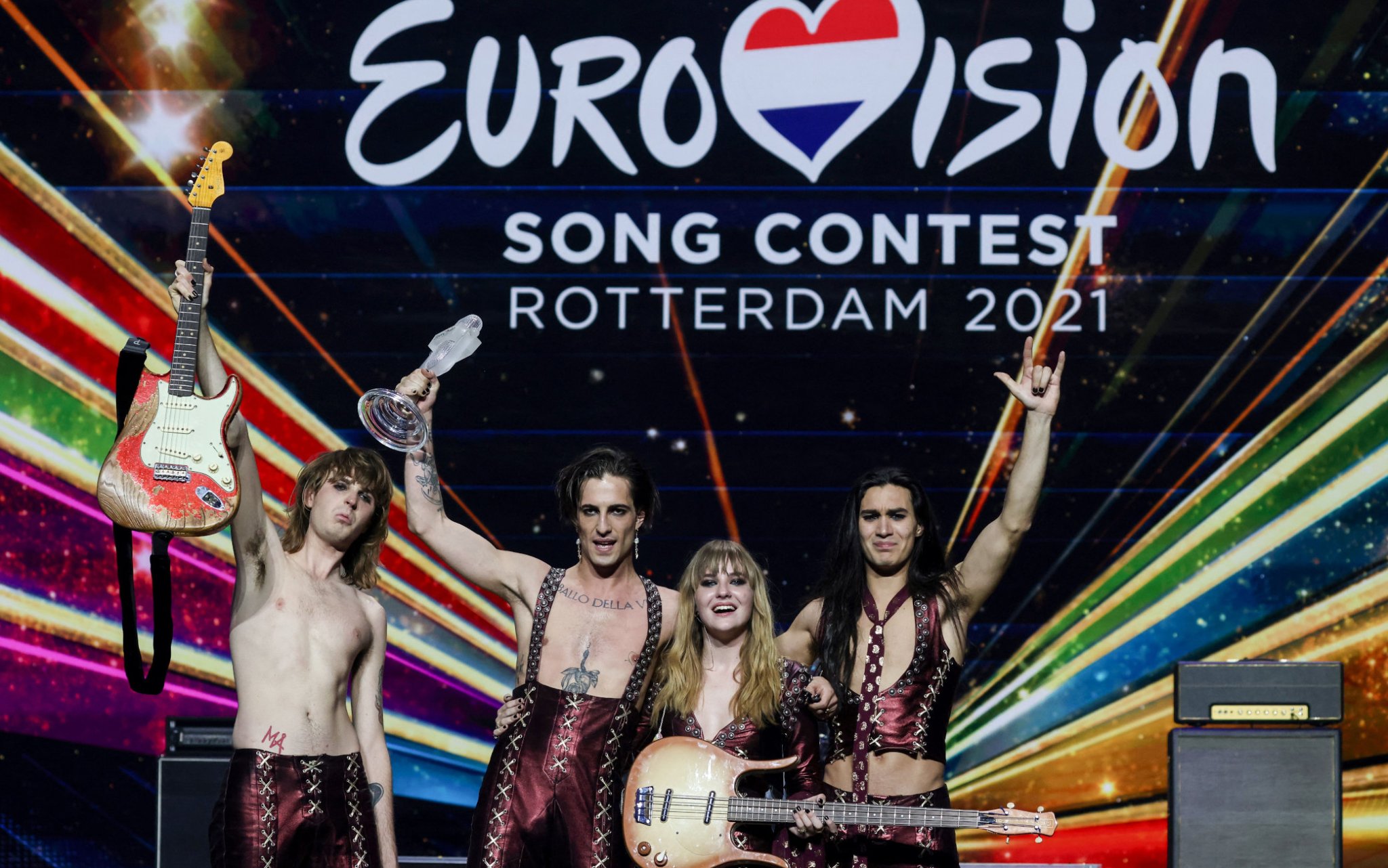 Eurovision 2021, vincono i Maneskin