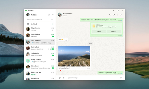 WhatsApp Launches New Desktop App for Windows PCs￼