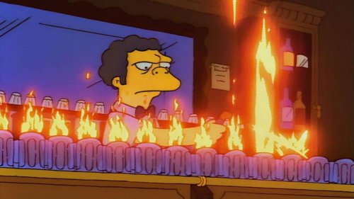 Jay Leno Lit The Fuse For The Simpsons Feud That Inspired Flaming Moe's