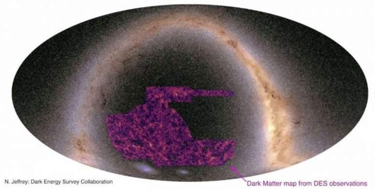 New dark matter map relied on the light from millions upon millions of galaxies