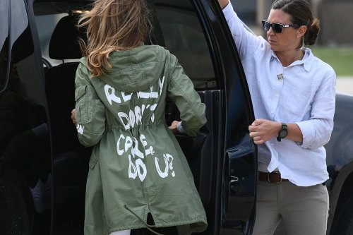 The Real Target of Melania’s “I Really Don’t Care” Jacket Is Way Funnier Than Anyone Knew