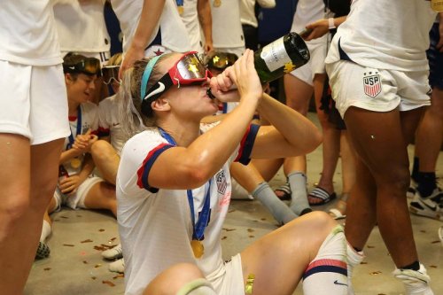 Dang, It Feels Good to Watch the USWNT Get Drunk and Celebrate Its World Cup Win