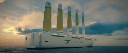 L'aile-voile du suédois Oceanbird, la révolution écologique que le transport maritime attendait