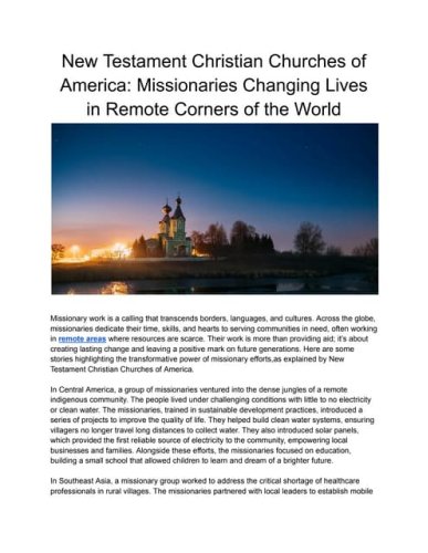 New Testament Christian Churches of America_ Missionaries Changing Lives in Remote Corners of the World.pdf