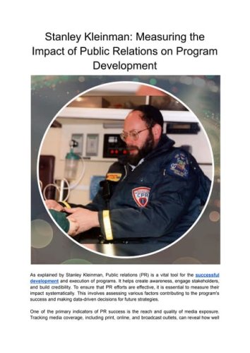 Stanley Kleinman_ Measuring the Impact of Public Relations on Program Development.pdf