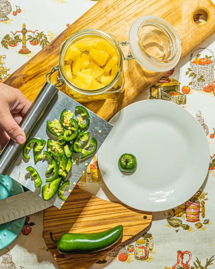 Pickled Pineapple with Jalapeño