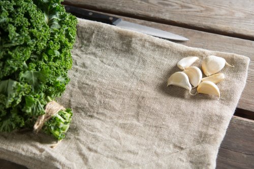Garlic Pickled Greens (Gluten Free, Paleo, Vegan)