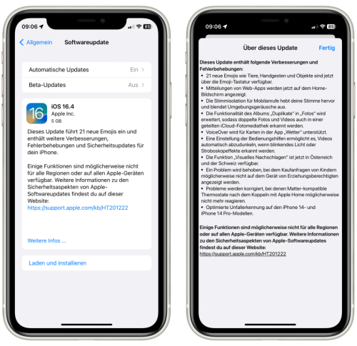 Apple veröffentlicht iOS 16.4 mit Updates für HomeKit und Matter