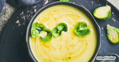Rosenkohlsuppe: einfaches Rezept für kalte Wintertage