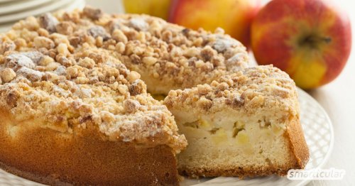 Apfelstreuselkuchen: einfaches Rezept zum Genießen und auf Vorrat