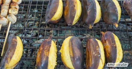 Grillbanane: das einfachste Dessert vom Rost