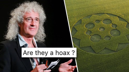 Queen's Brian May spots his first crop circle and wants to know what you think