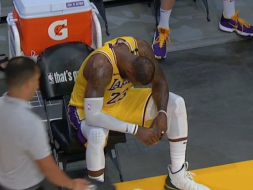 LeBron James bolting early (again) and not shaking his buddy Chris Paul's hand is the toughest of scenes