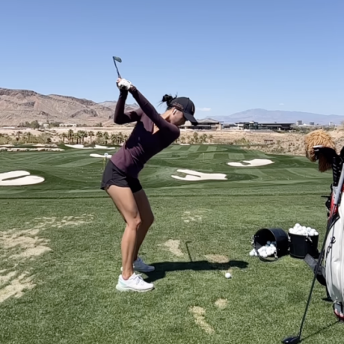 Collin Morikawa's Wife Shows Off (improved) Silky Golf Swing, Credits ...