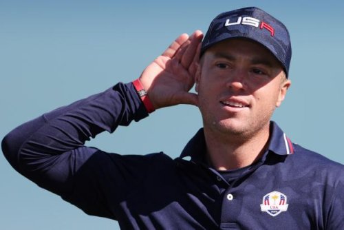 Justin Thomas and Daniel Berger chug beers on the first tee; Team USA is feeling the buzz