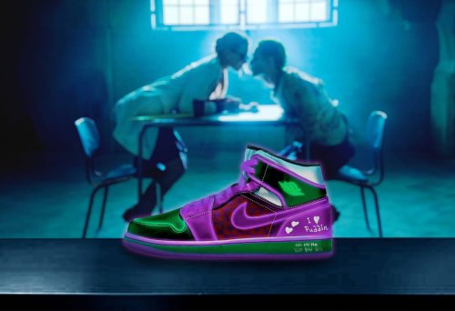 Air Jordan 1 Mid “Joker & Harley Quinn” Suicide Squad Sneakers
