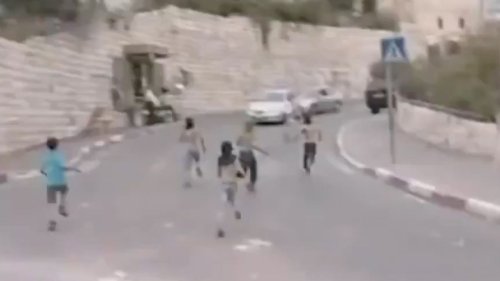 Does Video Show 'Israelis Running Over Children' with Hatchback Car?