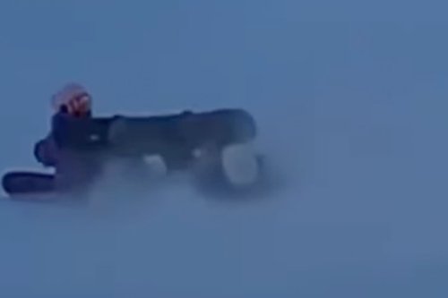 Video: How NOT to Stop on an Icy Slope