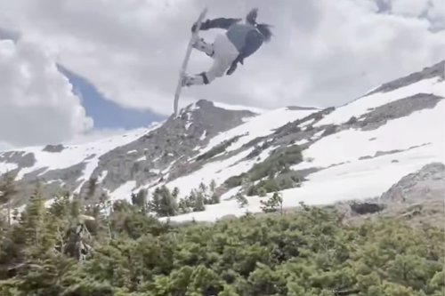 Watch: Snowboarder Miscalculates Gap Over Trees and Pays the Price