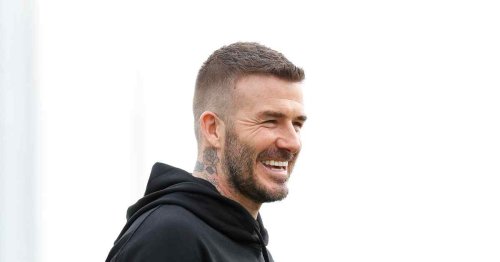 David Beckham Slashes Powder With His Son Cruz