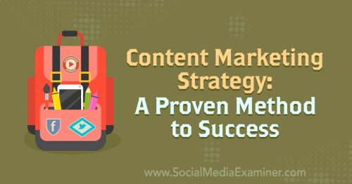 Content Marketing Strategy: A Proven Method to Success : Social Media Examiner
