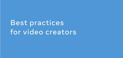 Facebook Publishes New Guide for Video Creators
