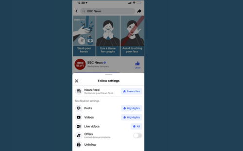 Facebook Adds New Page Follow Settings to Control Which Updates You See