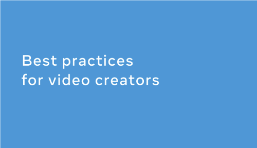 Facebook Publishes New Guide for Video Creators