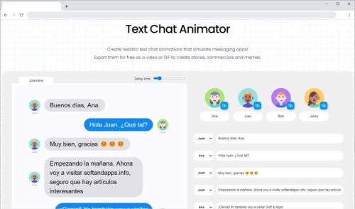 Text Chat Animator: crea gratis animaciones que simulan un chat de texto