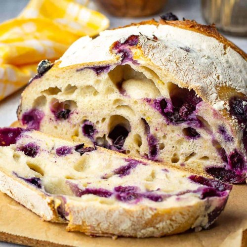 Lemon Blueberry Sourdough Bread