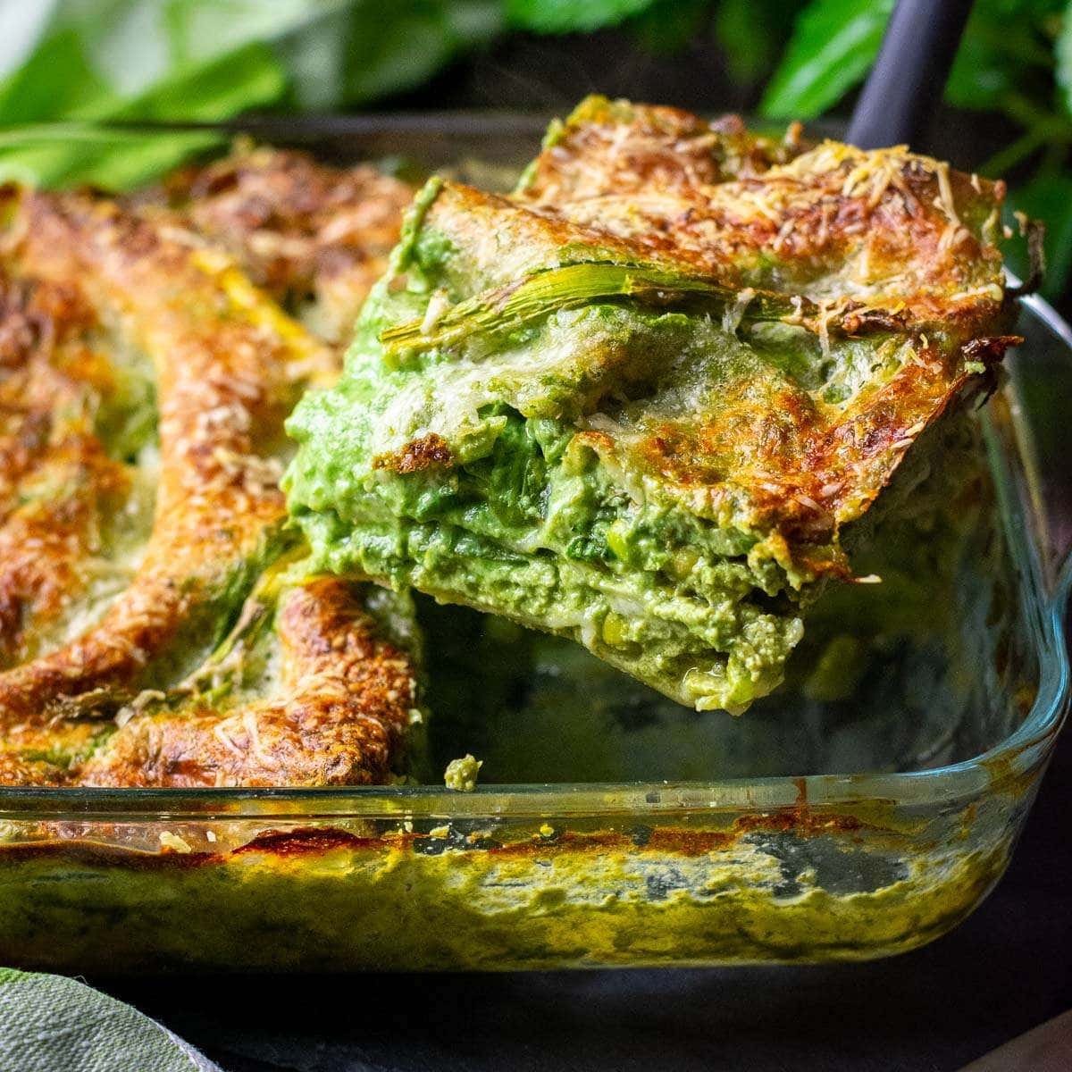Lasagna Verde (Vegetarian Green Lasagne Recipe)