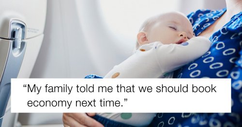 Mom asks if she was wrong to buy toddler first class plane seat; gets horribly insulted.